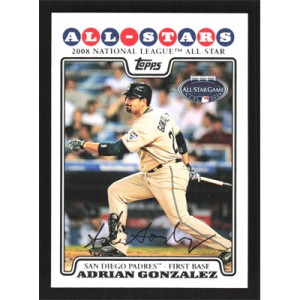 2008 Topps Update #UH229 Adrian Gonzalez All-Star