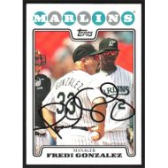 2008 Topps #265 Fredi Gonzalez Autographed