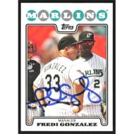 2008 Topps #265 Fredi Gonzalez Autographed