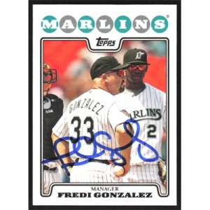 2008 Topps #265 Fredi Gonzalez Autographed