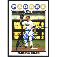 2008 Topps #91 Marcus Giles Autographed