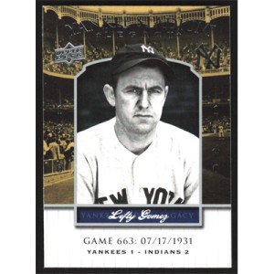 2008 Upper Deck Yankee Stadium Legacy Collection #663 Lefty Gomez
