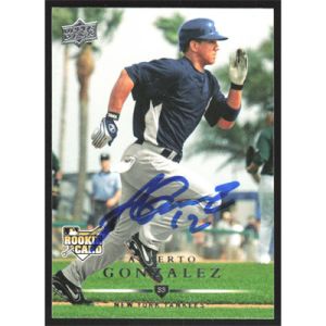 2008 Upper Deck #316 Alberto Gonzalez Autographed