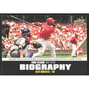 2010 Upper Deck Season Biography #SB-58 Alex Gonzalez