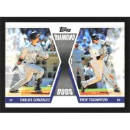 2011 Topps Diamond Duos #DD-GT C. Gonzalez/T. Tulowitzki