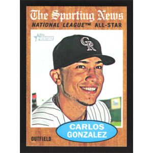 2011 Topps Heritage #396 Carlos Gonzalez All-Star