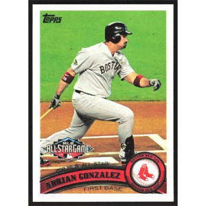 2011 Topps Update #US20 Adrian Gonzalez All-Star