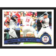 2011 Topps #134 C. Gonzalez/J. Votto/O. Infante League Leaders