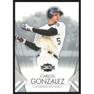 2012 Topps Triple Threads #2 Carlos Gonzalez