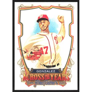 2013 Topps Allen & Ginter Across the Years #ATY-GG Gio Gonzalez
