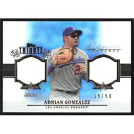 2013 Topps Tribute Superstar Swatches Blue #SS-AG Adrian Gonzalez Dual Jersey