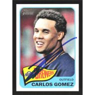 2014 Topps Heritage #457 Carlos Gomez SP Autographed