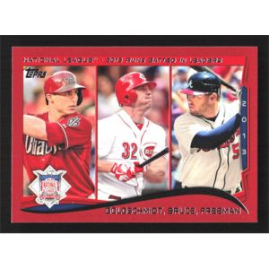 2014 Topps Target Red #143 P. Goldschmidt/J. Bruce/F. Freeman League Leaders