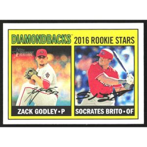 2016 Topps Heritage #179 Z. Godley/S. Brito Rookie Stars