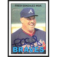 2016 Topps Heritage #268 Fredi Gonzalez Autographed