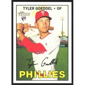 2016 Topps Heritage #667 Tyler Goeddel