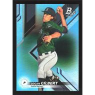 2019 Bowman Platinum Top Prospects Sky Blue #TOP-18 Logan Gilbert