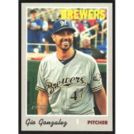 2019 Topps Heritage #709 Gio Gonzalez SP