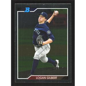 2020 Bowman Heritage Chrome Prospects #92CP-WHT Logan Gilbert