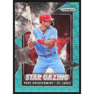 2020 Panini Prizm Star Gazing Teal Wave #SG-7 Paul Goldschmidt