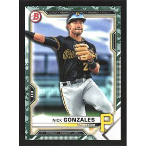 2021 Bowman Prospects Camo #BP-34 Nick Gonzales