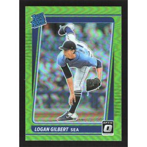 2021 Donruss Optic Lime Green #141 Logan Gilbert Rated Rookie
