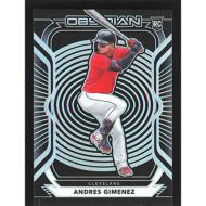 2021 Panini Chronicles Obsidian #27 Andres Gimenez