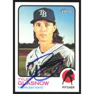 2022 Topps Heritage #310 Tyler Glasnow Autographed