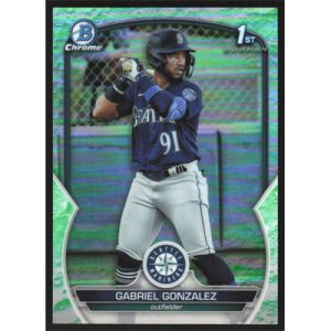 2023 Bowman Chrome Prospects Lunar Glow Refractors #BCP-133 Gabriel Gonzalez
