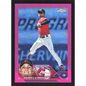 2023 Topps Chrome Pink Refractors #155 Andres Gimenez