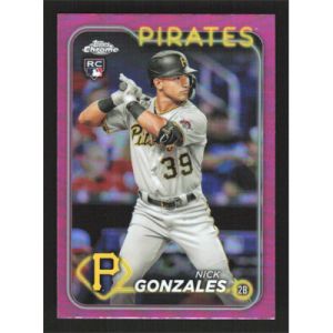 2024 Topps Chrome Pink Refractors #72 Nick Gonzales