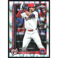 2025 Topps Chrome Update RayWave Refractors #USC190 Dylan Crews Rookie Debut