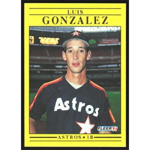 1991 Fleer #507 Luis Gonzalez