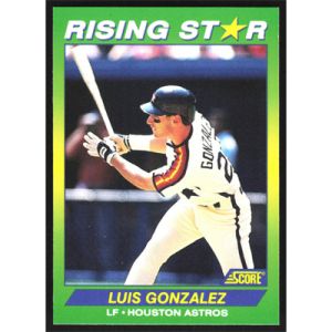 1992 Score 100 Rising Stars #6 Luis Gonzalez