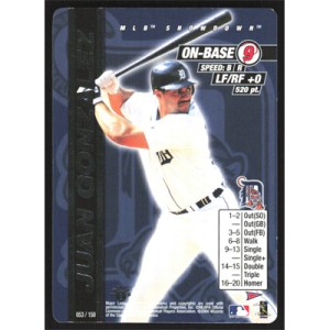 2000 MLB Showdown Pennant Run 1st Edition #053 Juan Gonzalez
