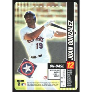 2002 MLB Showdown Trading Deadline #082 Juan Gonzalez Foil