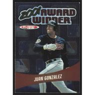2002 Topps Total Award Winners #AW11 Juan Gonzalez