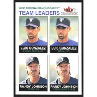 2003 Fleer Tradition #2 L. Gonzalez/R. Johnson Team Leaders