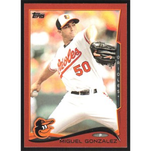 2014 Topps Orange #434 Miguel Gonzalez