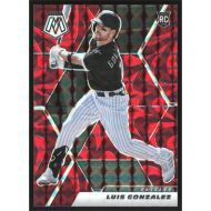 2021 Panini Mosaic Reactive Red #229 Luis Gonzalez