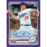 2020 Bowman Chrome Draft Autographs Purple Refractor #CDA-CBE Clayton Beeter