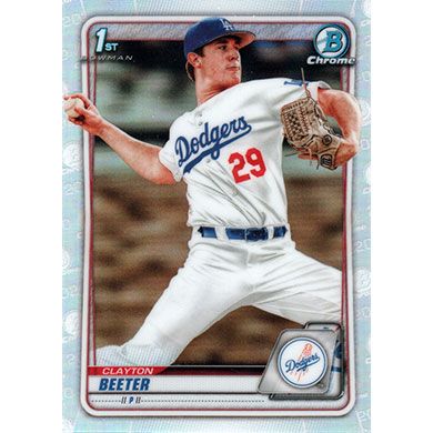 2020 Bowman Chrome Draft Refractor #BD-30 Clayton Beeter