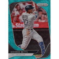 2020 Panini Prizm Prizms Teal Wave #117 Mookie Betts