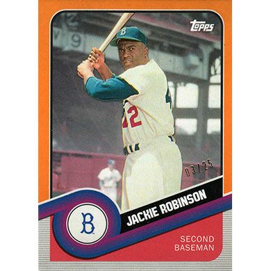 2020 Topps Brooklyn Collection Orange #7 Jackie Robinson