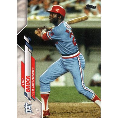 2020 Topps Base Set Photo Variations #461 Lou Brock