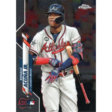 Ronald Acuna Jr. 2022 Topps Chrome Update All Star Game Refractor