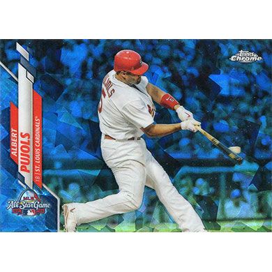 2020 Topps Chrome Update Sapphire #U-267 Albert Pujols All-Star