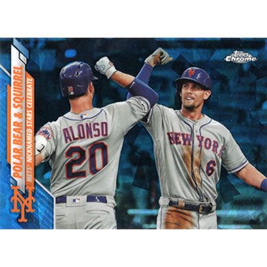 2020 Topps Chrome Update Sapphire #U-290 P. Alonso/J. McNeil Veteran Combos