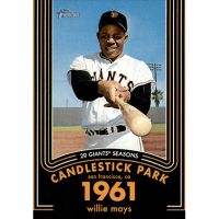 2020 Topps Heritage 20 Gigantic Seasons #10 Willie Mays