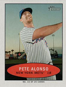 2020 Topps Heritage 71 Bazooka Numbered Test #15 Pete Alonso 